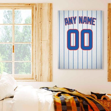 Chicago Jersey Custom Canvas Print Wall Art for Boy Girl Men Women Baseball Personalized Canvas Art